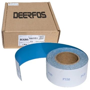 LIJA EN ROLLO VELCRO AZUL DEERFOS P40 25 YDS